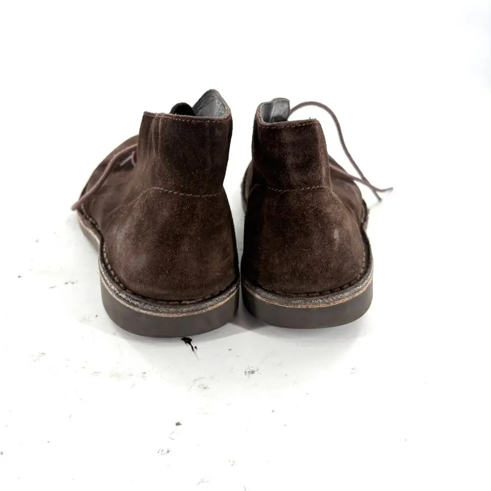 Bloomingdale's Mens Lace Up Oxfords 9 Brown Derby Brogue Dress Shoes